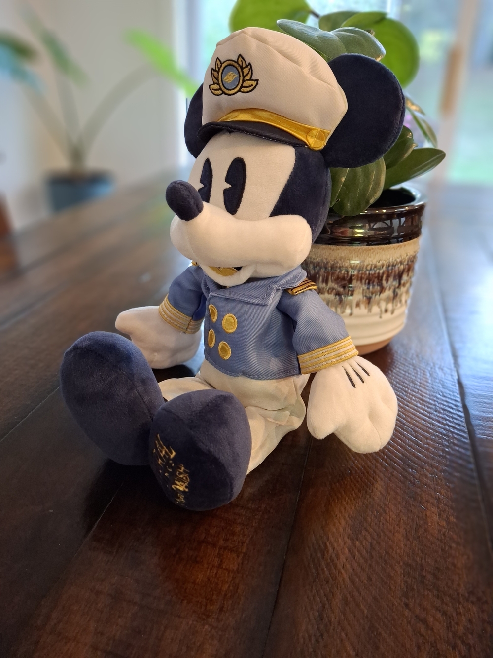 Disney Cruise Captain Mickey Mouse Plush- Wish Inaugural Sailing